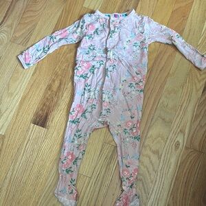 Magnetic Me Pink Floral Kids Footie